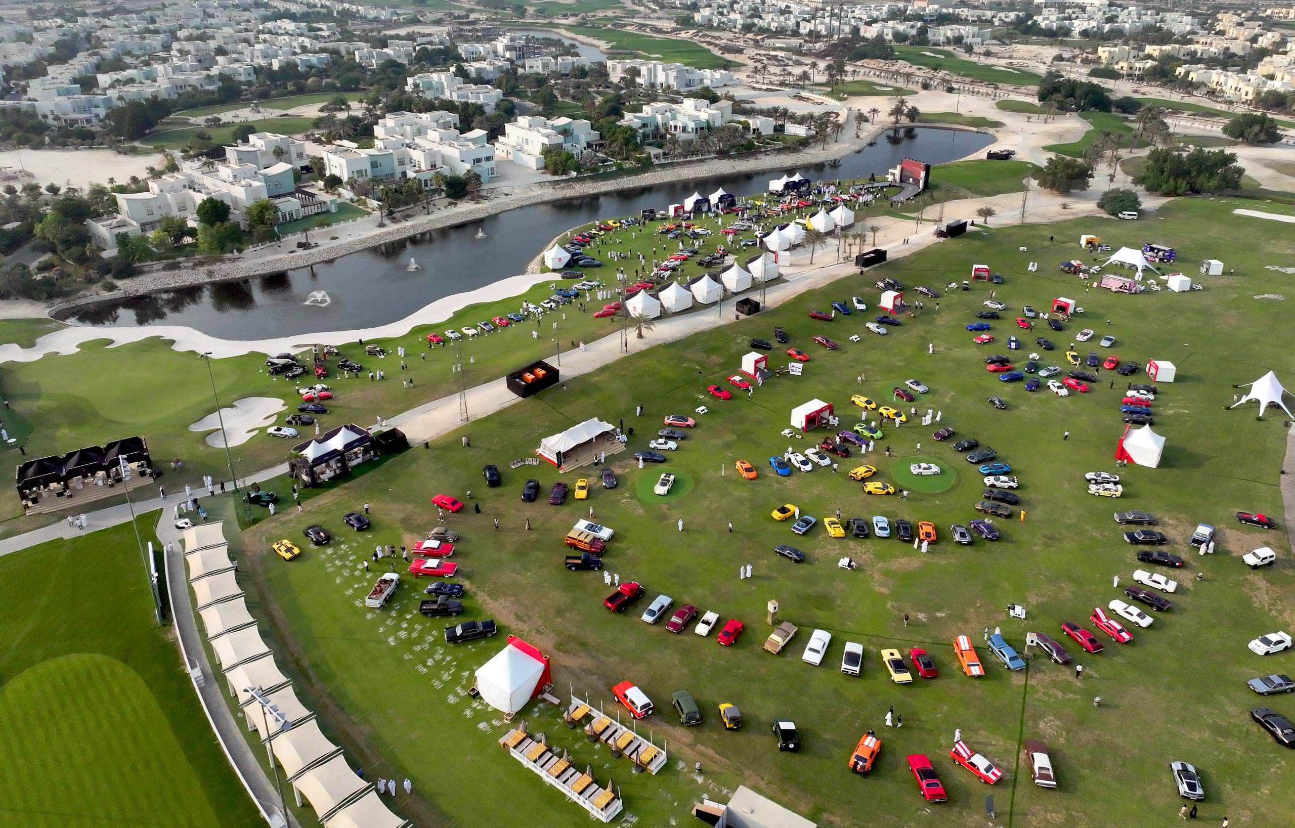Bahrain Concours Car Club Display Aerial