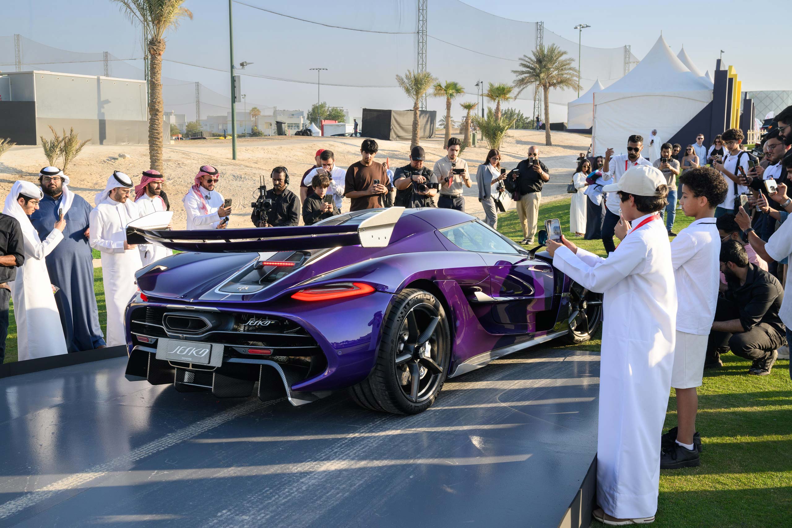 Bahrain Concours Purple Jesko Header