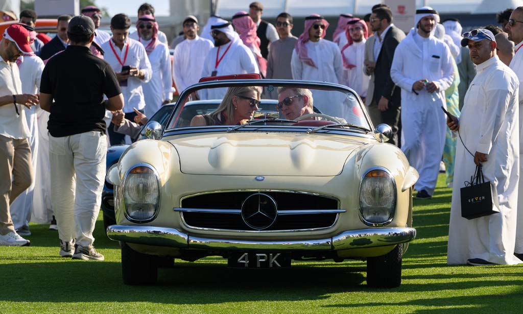 Bahrain Concours White Mercedes 300 SL